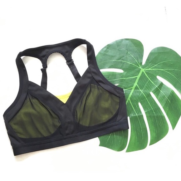 Fabletics Accessories - SALE $10✨Fabletics sports bra neon front black top